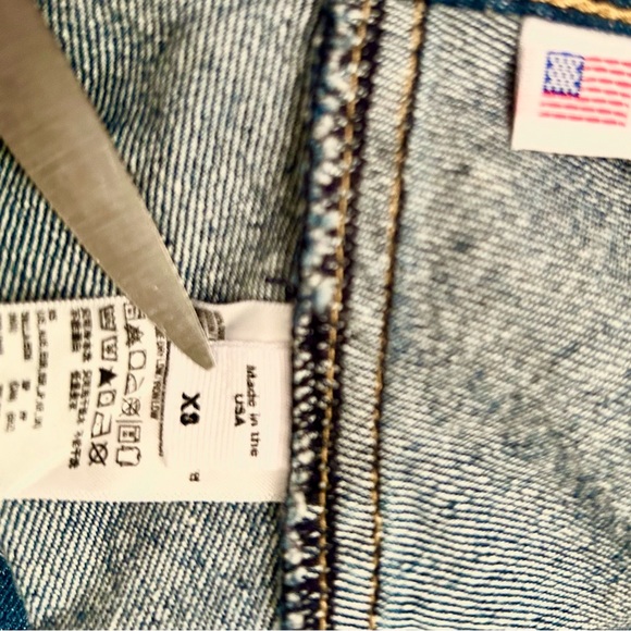 American Apparel Mini Flare Denim Skirt - Picture 8 of 9